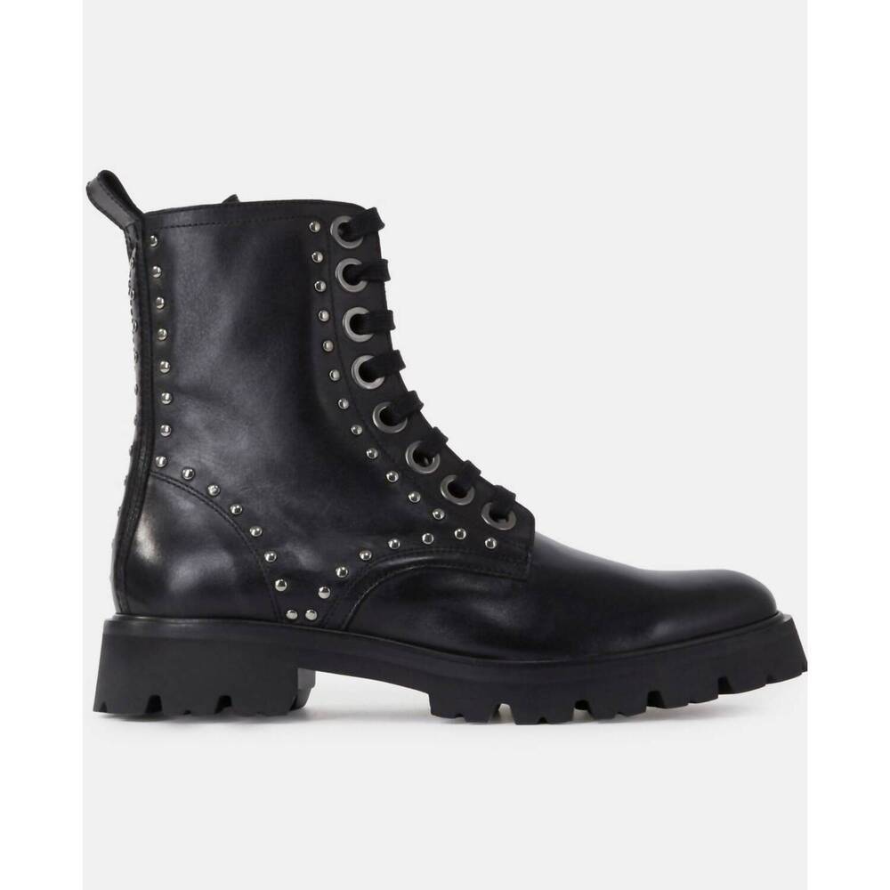 NEW THE KOOPLES women's ranger boots in black